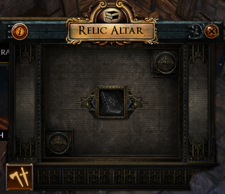 Pusty Relic Altar