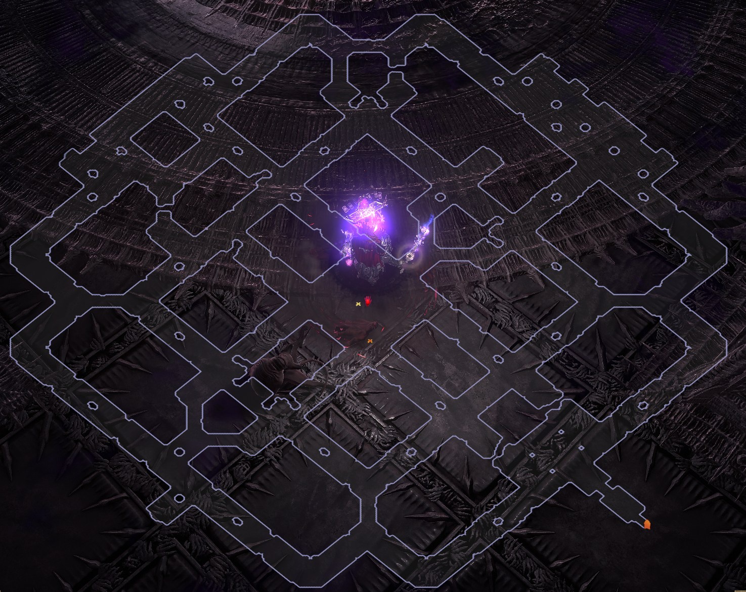 Układ minimapy Hive Fortress