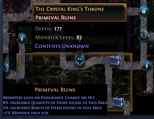 Mapa The Crystal King's Throne