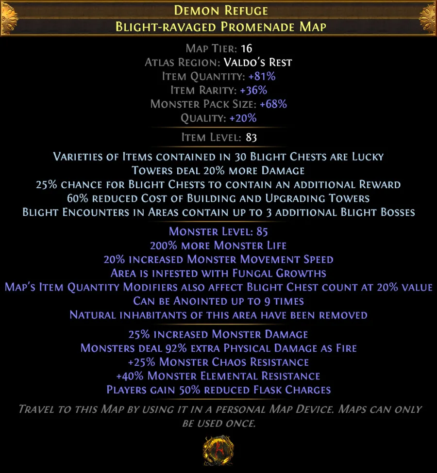 Blight-ravaged mapa